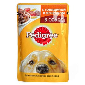 Корм для собак Pedigree говядина,ягненок 85гр пауч