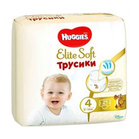 Трусики Huggies Elite Soft Pants 4 Conv (9-14кг) 21шт м/у*