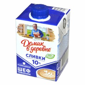 Сливки Домик в деревне 10% 200мл т/п