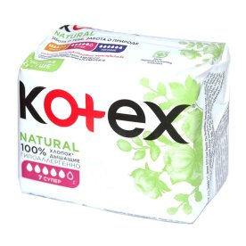 Прокладки Kotex Natural Super 7шт м/у