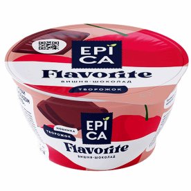 Йогурт Epica Flavorite вишня и шоколад 8,1% 130гр пэт