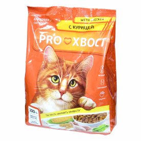 Корм для кошек ProХвост курица 350гр м/у