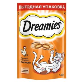 Корм для кошек Dreamies c курицей 140гр д/п