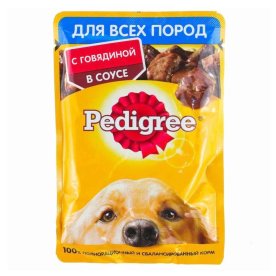 Корм для собак Pedigree говядина 85гр пауч