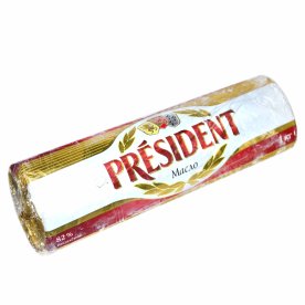 Масло сливочное President 82% 1кг ролл