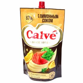 Майонез Calve с соком лимона 67% 700гр д/п