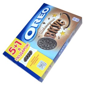 Печенье Oreo с какао и начинкой шоколадного вкуса 228гр к/у