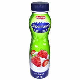 Йогурт питьевой Alpenland клубника 1,2% 290гр пэт