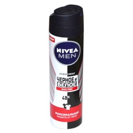 Дезодорант Nivea Men Черное и белое Max Pro 150мл ж/б