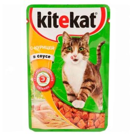 Корм для кошек Kitekat курица в соусе 85гр пауч