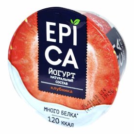 Йогурт Epica клубника 4,8% 130гр пэт