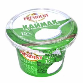 Сметана President 15% 200гр пэт