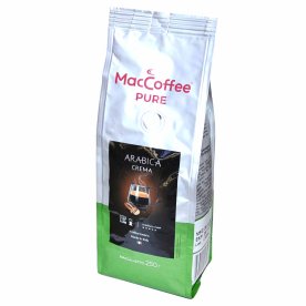 Кофе MacCoffee Pure Arabica Crema жареный в зернах 250гр м/у