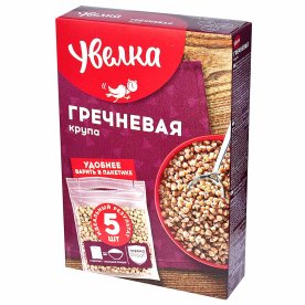 Крупа гречневая Увелка ядрица Экстра 5*80гр к/у