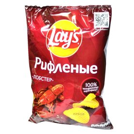 Чипсы Lay’s рифленые вкус лобстера 140гр м/у